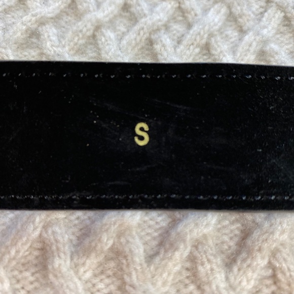 Ann Taylor Loft Black and Silver Harness Belt Up to 29.5" - Picture 4 of 8